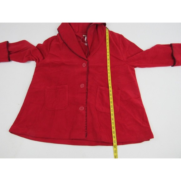 Tudor Court Red Fleece Long-Sleeve Jacket - Picture 15 of 16